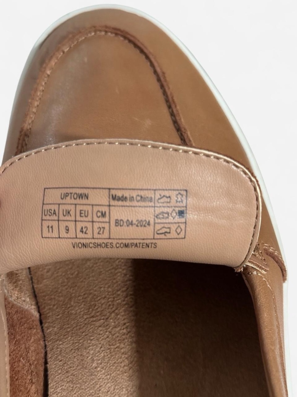 Vionic Uptown Brown Leather Penny Loafers Size 11 - Picture 4 of 6